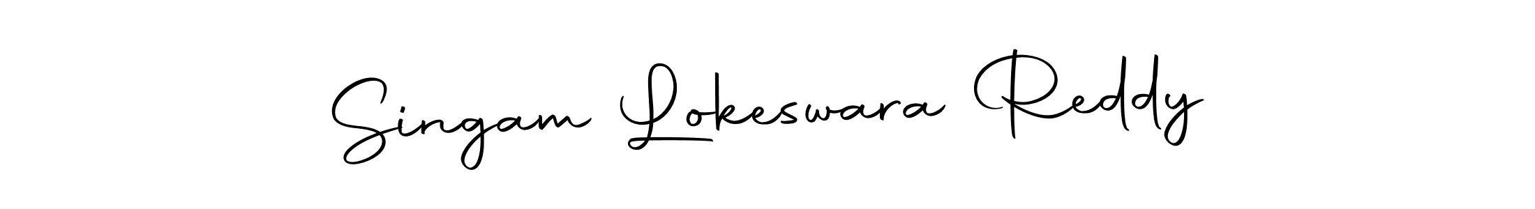 Make a beautiful signature design for name Singam Lokeswara Reddy. With this signature (Autography-DOLnW) style, you can create a handwritten signature for free. Singam Lokeswara Reddy signature style 10 images and pictures png