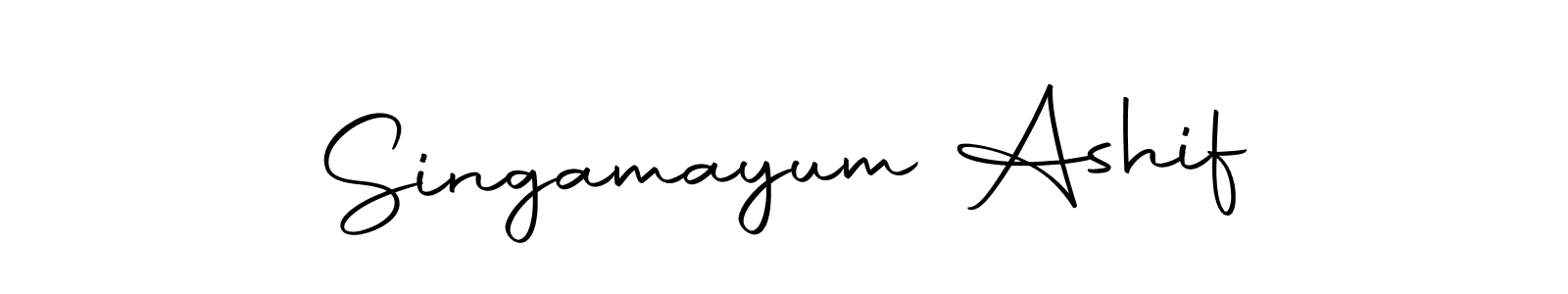 How to make Singamayum Ashif signature? Autography-DOLnW is a professional autograph style. Create handwritten signature for Singamayum Ashif name. Singamayum Ashif signature style 10 images and pictures png