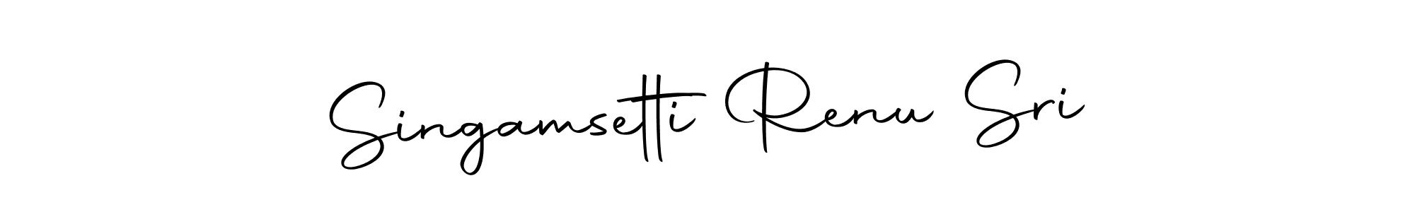 Make a beautiful signature design for name Singamsetti Renu Sri. With this signature (Autography-DOLnW) style, you can create a handwritten signature for free. Singamsetti Renu Sri signature style 10 images and pictures png