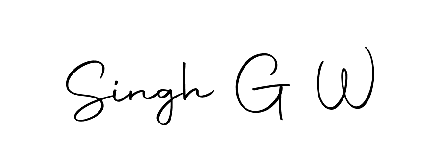 The best way (Autography-DOLnW) to make a short signature is to pick only two or three words in your name. The name Singh G W include a total of six letters. For converting this name. Singh G W signature style 10 images and pictures png