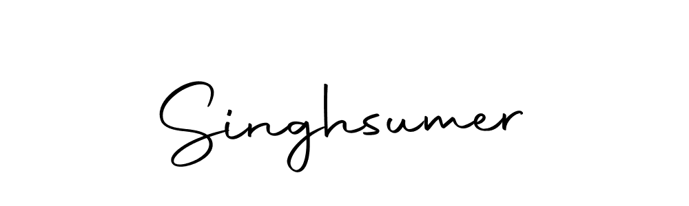 How to make Singhsumer signature? Autography-DOLnW is a professional autograph style. Create handwritten signature for Singhsumer name. Singhsumer signature style 10 images and pictures png