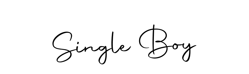 Create a beautiful signature design for name Single Boy. With this signature (Autography-DOLnW) fonts, you can make a handwritten signature for free. Single Boy signature style 10 images and pictures png