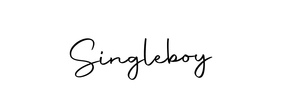 if you are searching for the best signature style for your name Singleboy. so please give up your signature search. here we have designed multiple signature styles  using Autography-DOLnW. Singleboy signature style 10 images and pictures png