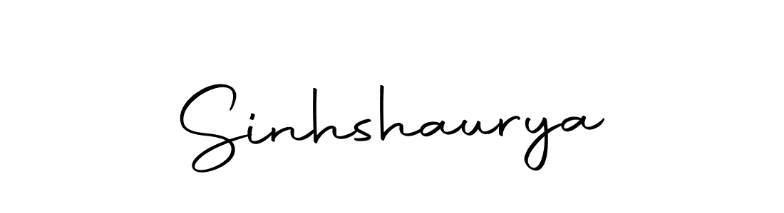Create a beautiful signature design for name Sinhshaurya. With this signature (Autography-DOLnW) fonts, you can make a handwritten signature for free. Sinhshaurya signature style 10 images and pictures png