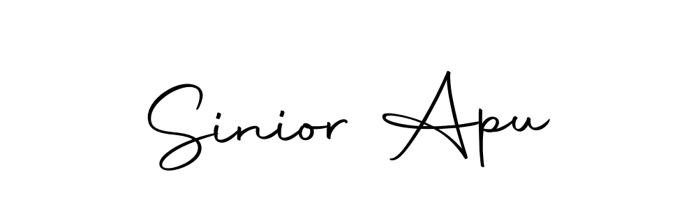 Similarly Autography-DOLnW is the best handwritten signature design. Signature creator online .You can use it as an online autograph creator for name Sinior Apu. Sinior Apu signature style 10 images and pictures png
