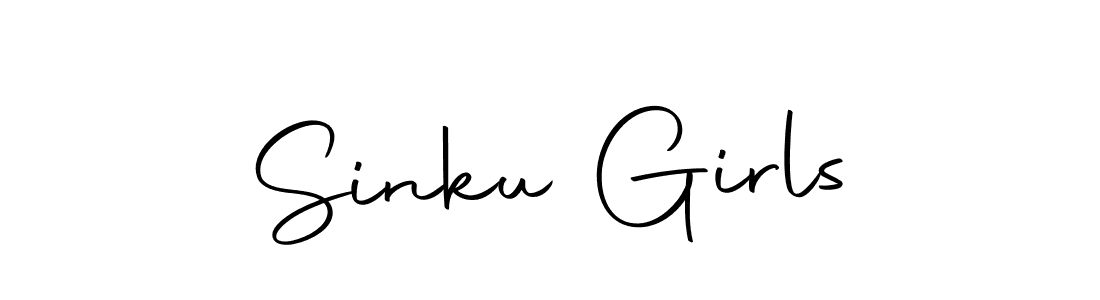 Use a signature maker to create a handwritten signature online. With this signature software, you can design (Autography-DOLnW) your own signature for name Sinku Girls. Sinku Girls signature style 10 images and pictures png