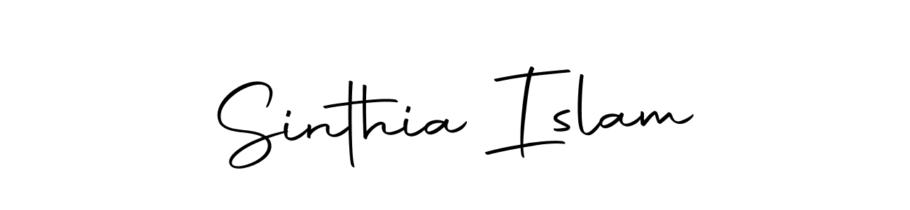 Also we have Sinthia Islam name is the best signature style. Create professional handwritten signature collection using Autography-DOLnW autograph style. Sinthia Islam signature style 10 images and pictures png