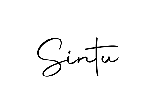 Design your own signature with our free online signature maker. With this signature software, you can create a handwritten (Autography-DOLnW) signature for name Sintu. Sintu signature style 10 images and pictures png