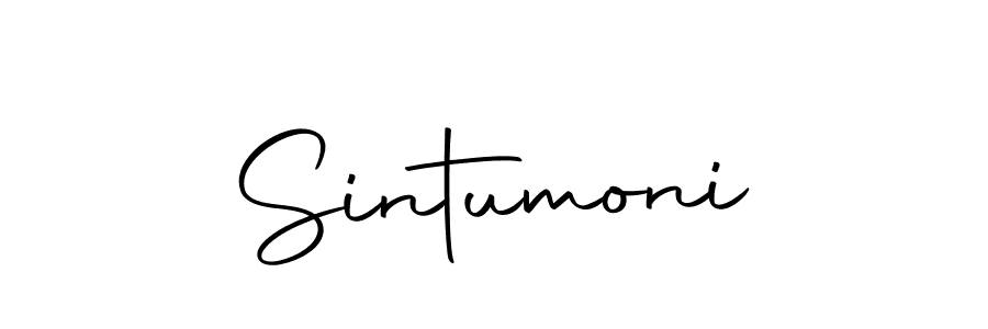 Design your own signature with our free online signature maker. With this signature software, you can create a handwritten (Autography-DOLnW) signature for name Sintumoni. Sintumoni signature style 10 images and pictures png