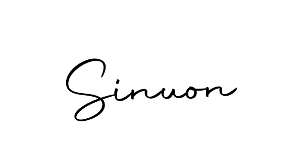 Make a beautiful signature design for name Sinuon. Use this online signature maker to create a handwritten signature for free. Sinuon signature style 10 images and pictures png