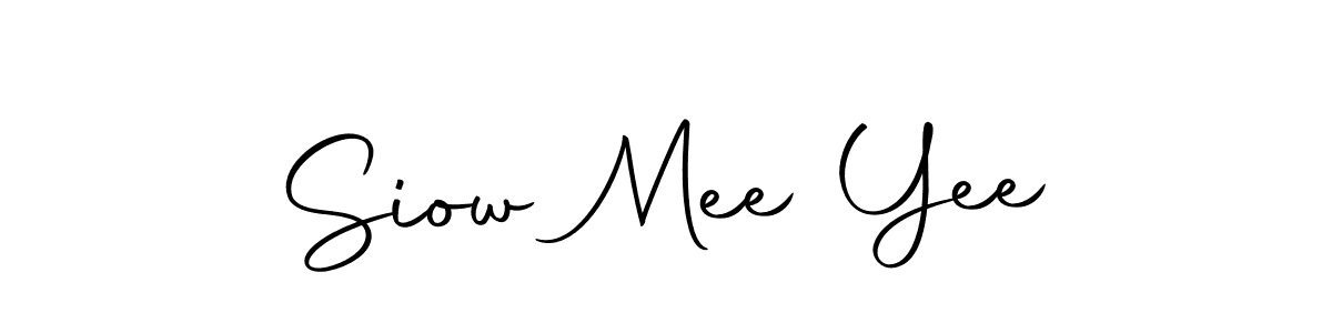 Make a beautiful signature design for name Siow Mee Yee. Use this online signature maker to create a handwritten signature for free. Siow Mee Yee signature style 10 images and pictures png