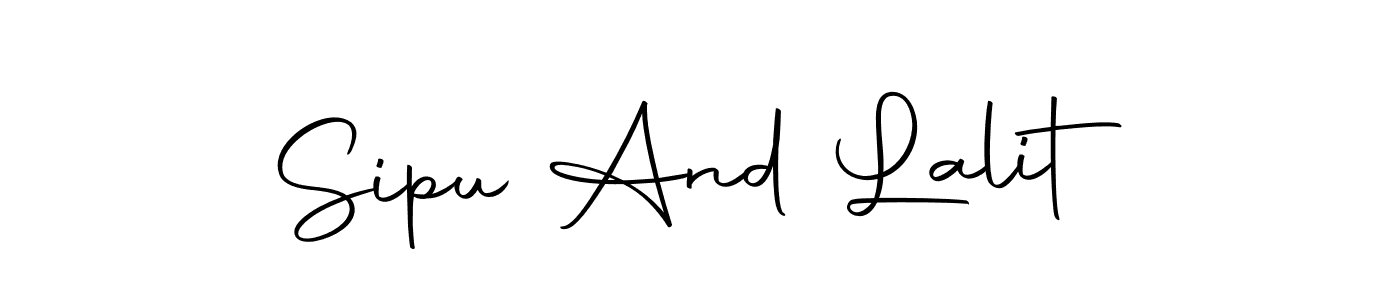 Use a signature maker to create a handwritten signature online. With this signature software, you can design (Autography-DOLnW) your own signature for name Sipu And Lalit. Sipu And Lalit signature style 10 images and pictures png