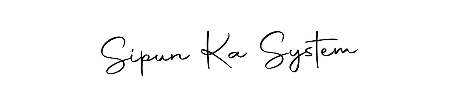 Make a beautiful signature design for name Sipun Ka System. Use this online signature maker to create a handwritten signature for free. Sipun Ka System signature style 10 images and pictures png