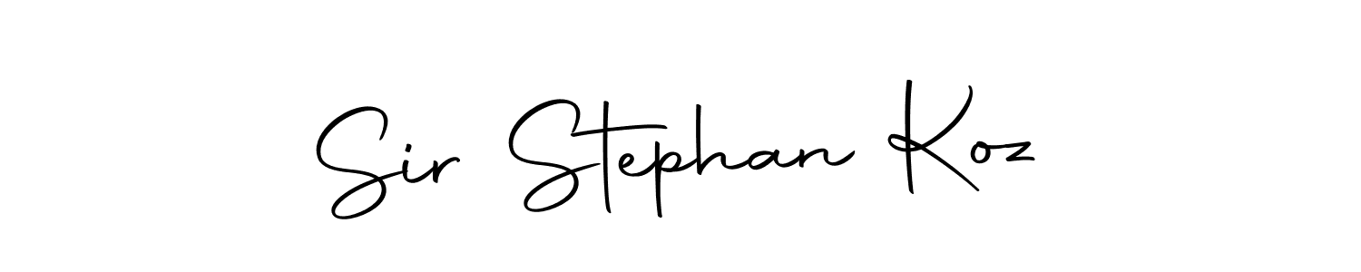 How to make Sir Stephan Koz name signature. Use Autography-DOLnW style for creating short signs online. This is the latest handwritten sign. Sir Stephan Koz signature style 10 images and pictures png