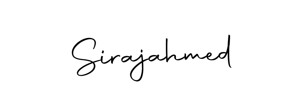 How to make Sirajahmed signature? Autography-DOLnW is a professional autograph style. Create handwritten signature for Sirajahmed name. Sirajahmed signature style 10 images and pictures png