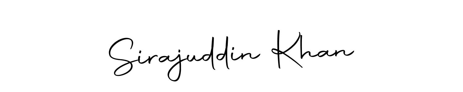 Use a signature maker to create a handwritten signature online. With this signature software, you can design (Autography-DOLnW) your own signature for name Sirajuddin Khan. Sirajuddin Khan signature style 10 images and pictures png