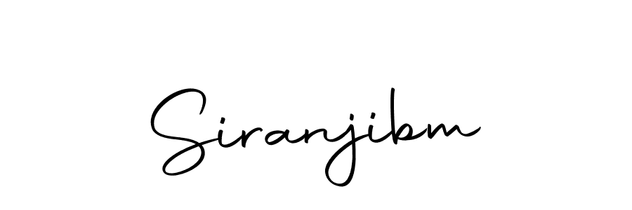 Use a signature maker to create a handwritten signature online. With this signature software, you can design (Autography-DOLnW) your own signature for name Siranjibm. Siranjibm signature style 10 images and pictures png