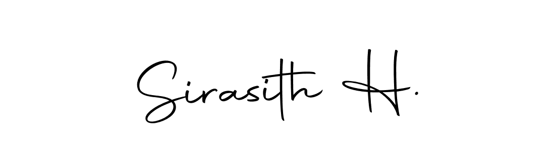 Design your own signature with our free online signature maker. With this signature software, you can create a handwritten (Autography-DOLnW) signature for name Sirasith H.. Sirasith H. signature style 10 images and pictures png