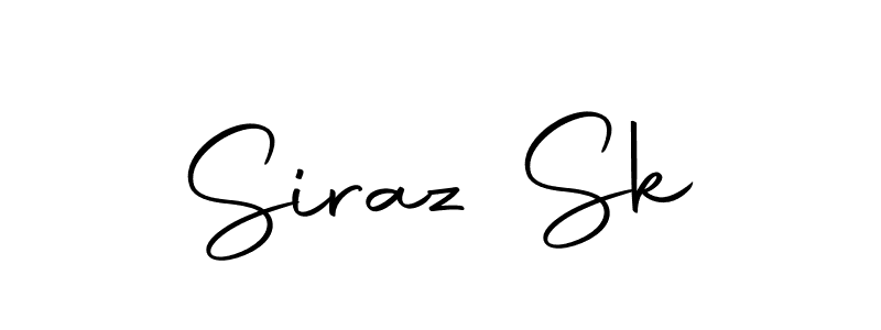 How to make Siraz Sk name signature. Use Autography-DOLnW style for creating short signs online. This is the latest handwritten sign. Siraz Sk signature style 10 images and pictures png