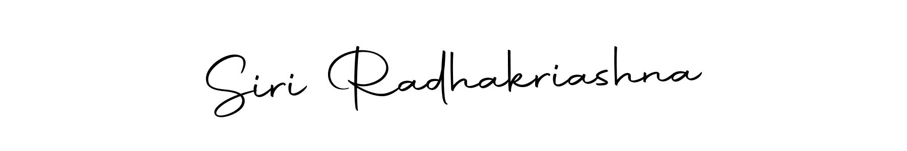 It looks lik you need a new signature style for name Siri Radhakriashna. Design unique handwritten (Autography-DOLnW) signature with our free signature maker in just a few clicks. Siri Radhakriashna signature style 10 images and pictures png