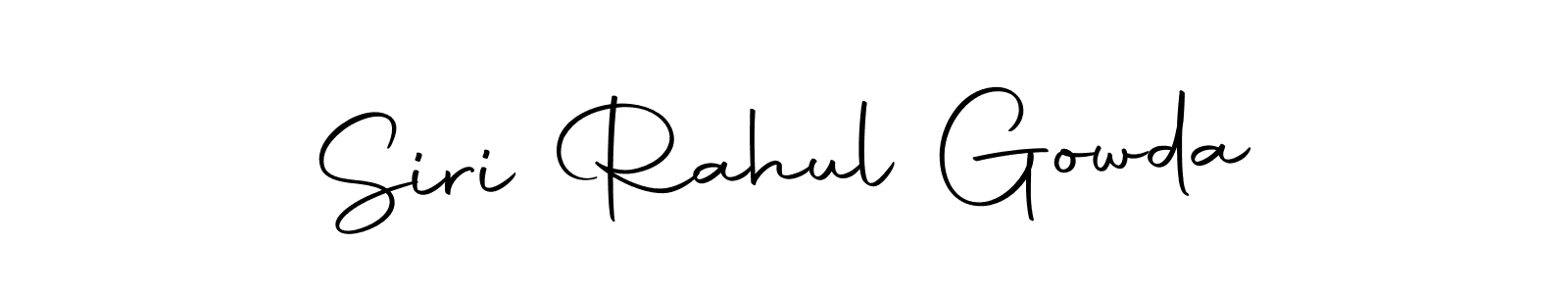 Make a short Siri Rahul Gowda signature style. Manage your documents anywhere anytime using Autography-DOLnW. Create and add eSignatures, submit forms, share and send files easily. Siri Rahul Gowda signature style 10 images and pictures png