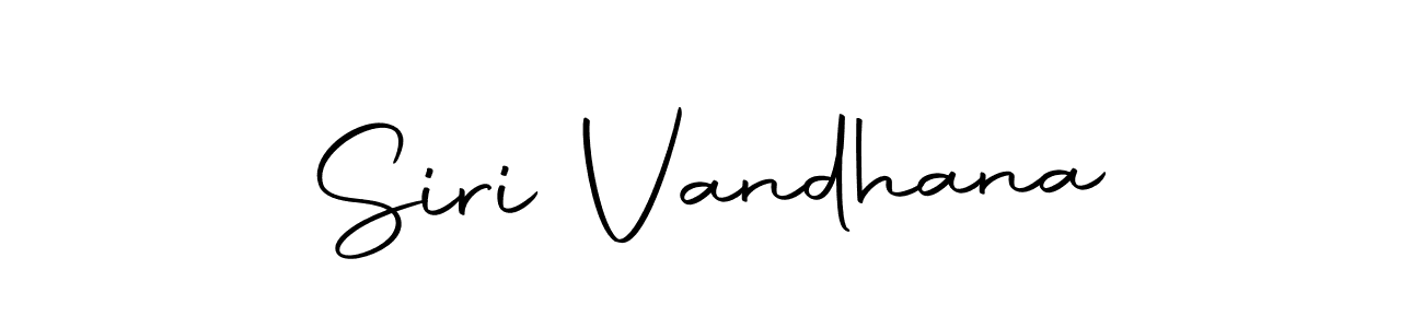 Design your own signature with our free online signature maker. With this signature software, you can create a handwritten (Autography-DOLnW) signature for name Siri Vandhana. Siri Vandhana signature style 10 images and pictures png