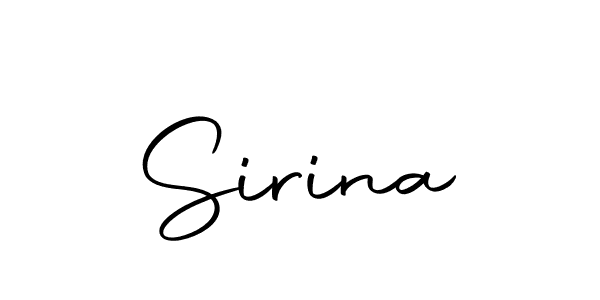 The best way (Autography-DOLnW) to make a short signature is to pick only two or three words in your name. The name Sirina include a total of six letters. For converting this name. Sirina signature style 10 images and pictures png