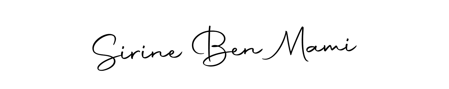 The best way (Autography-DOLnW) to make a short signature is to pick only two or three words in your name. The name Sirine Ben Mami include a total of six letters. For converting this name. Sirine Ben Mami signature style 10 images and pictures png