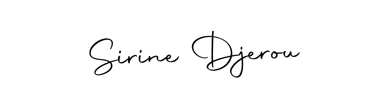 How to make Sirine Djerou signature? Autography-DOLnW is a professional autograph style. Create handwritten signature for Sirine Djerou name. Sirine Djerou signature style 10 images and pictures png