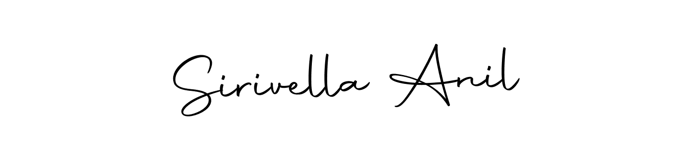 Design your own signature with our free online signature maker. With this signature software, you can create a handwritten (Autography-DOLnW) signature for name Sirivella Anil. Sirivella Anil signature style 10 images and pictures png