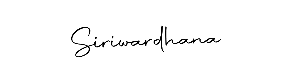 Make a beautiful signature design for name Siriwardhana. With this signature (Autography-DOLnW) style, you can create a handwritten signature for free. Siriwardhana signature style 10 images and pictures png