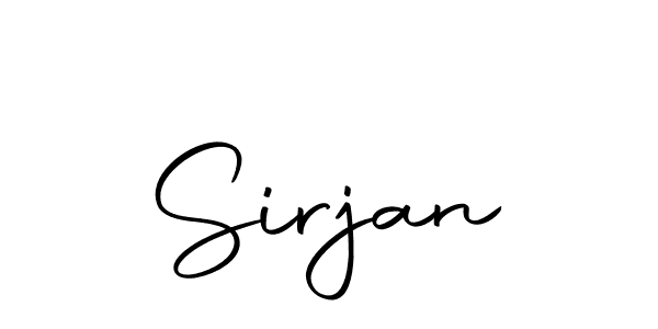 Create a beautiful signature design for name Sirjan. With this signature (Autography-DOLnW) fonts, you can make a handwritten signature for free. Sirjan signature style 10 images and pictures png