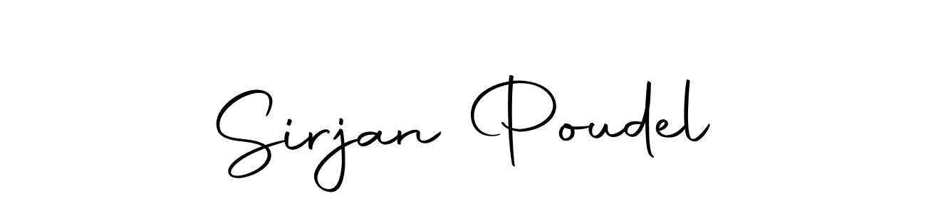 Use a signature maker to create a handwritten signature online. With this signature software, you can design (Autography-DOLnW) your own signature for name Sirjan Poudel. Sirjan Poudel signature style 10 images and pictures png