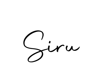 How to make Siru signature? Autography-DOLnW is a professional autograph style. Create handwritten signature for Siru name. Siru signature style 10 images and pictures png