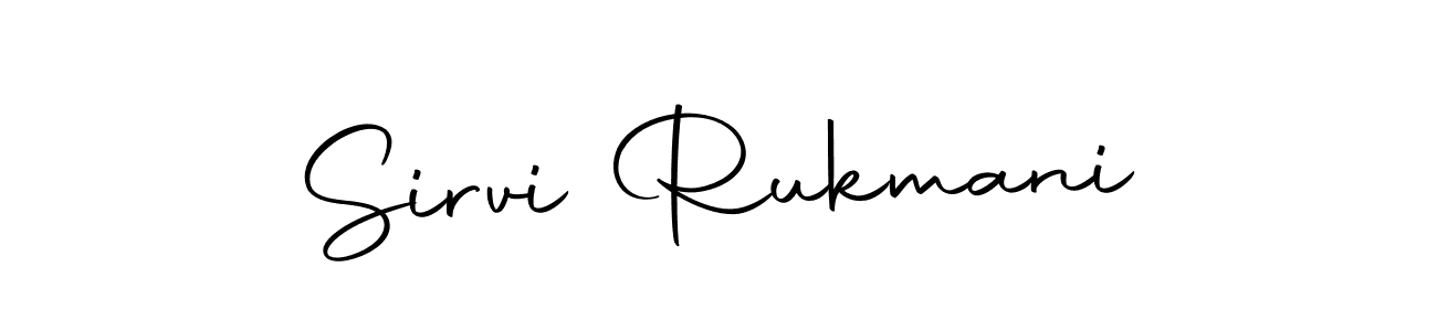 Create a beautiful signature design for name Sirvi Rukmani. With this signature (Autography-DOLnW) fonts, you can make a handwritten signature for free. Sirvi Rukmani signature style 10 images and pictures png