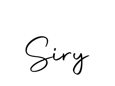 Create a beautiful signature design for name Siry. With this signature (Autography-DOLnW) fonts, you can make a handwritten signature for free. Siry signature style 10 images and pictures png