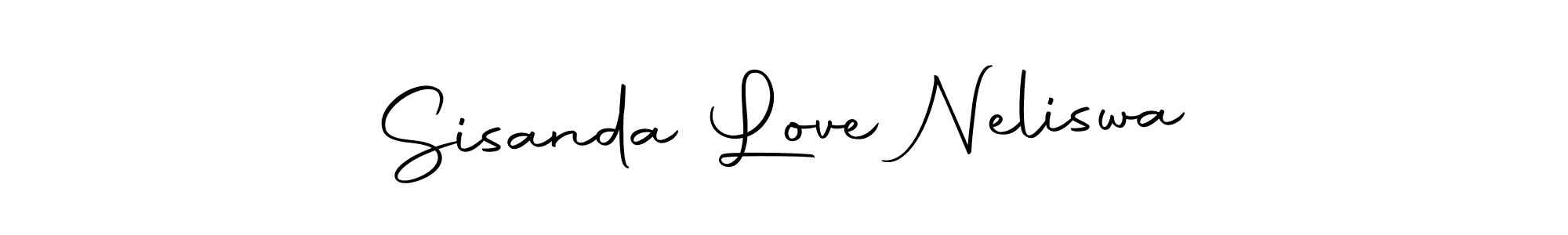 Autography-DOLnW is a professional signature style that is perfect for those who want to add a touch of class to their signature. It is also a great choice for those who want to make their signature more unique. Get Sisanda Love Neliswa name to fancy signature for free. Sisanda Love Neliswa signature style 10 images and pictures png
