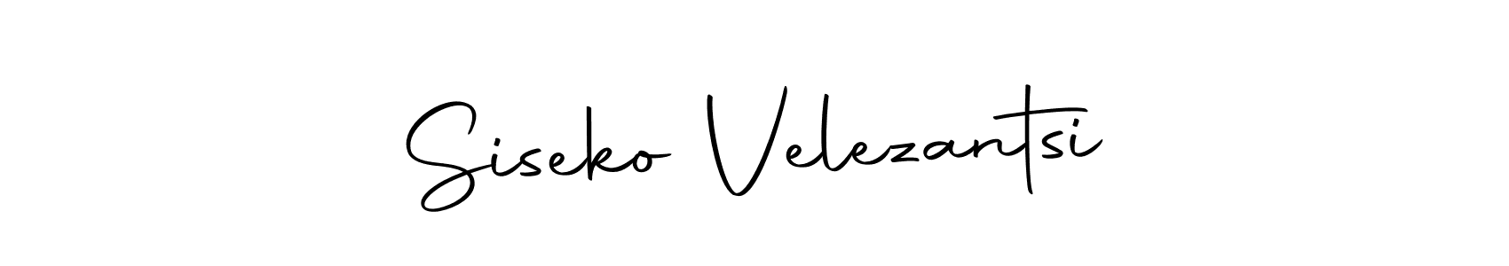 The best way (Autography-DOLnW) to make a short signature is to pick only two or three words in your name. The name Siseko Velezantsi include a total of six letters. For converting this name. Siseko Velezantsi signature style 10 images and pictures png