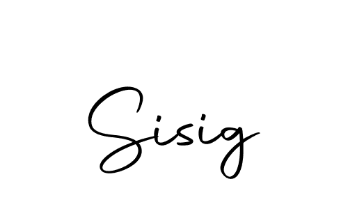 Create a beautiful signature design for name Sisig. With this signature (Autography-DOLnW) fonts, you can make a handwritten signature for free. Sisig signature style 10 images and pictures png