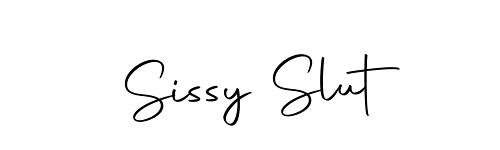 Sissy Slut stylish signature style. Best Handwritten Sign (Autography-DOLnW) for my name. Handwritten Signature Collection Ideas for my name Sissy Slut. Sissy Slut signature style 10 images and pictures png