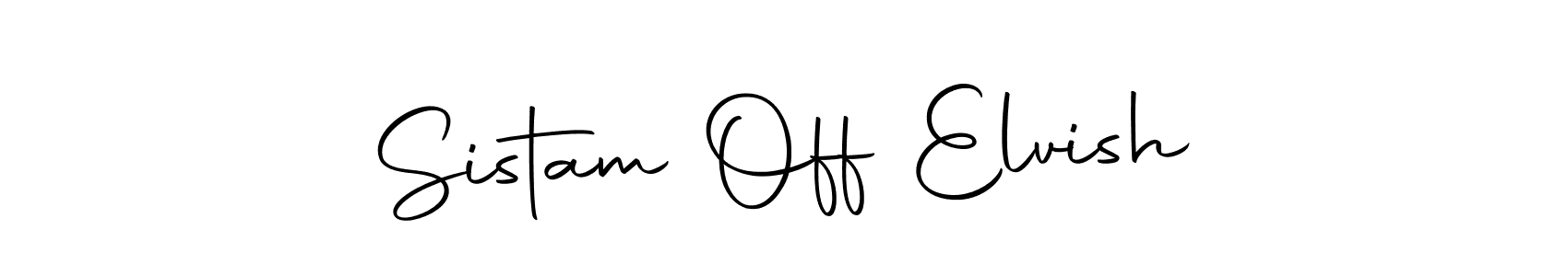 Design your own signature with our free online signature maker. With this signature software, you can create a handwritten (Autography-DOLnW) signature for name Sistam Off Elvish. Sistam Off Elvish signature style 10 images and pictures png