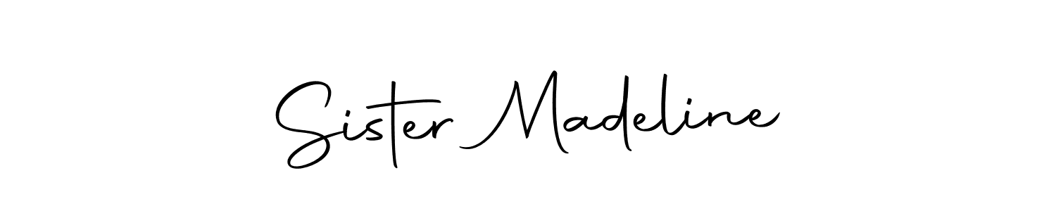 Sister Madeline stylish signature style. Best Handwritten Sign (Autography-DOLnW) for my name. Handwritten Signature Collection Ideas for my name Sister Madeline. Sister Madeline signature style 10 images and pictures png