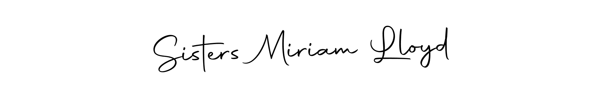 How to make Sisters Miriam Lloyd signature? Autography-DOLnW is a professional autograph style. Create handwritten signature for Sisters Miriam Lloyd name. Sisters Miriam Lloyd signature style 10 images and pictures png