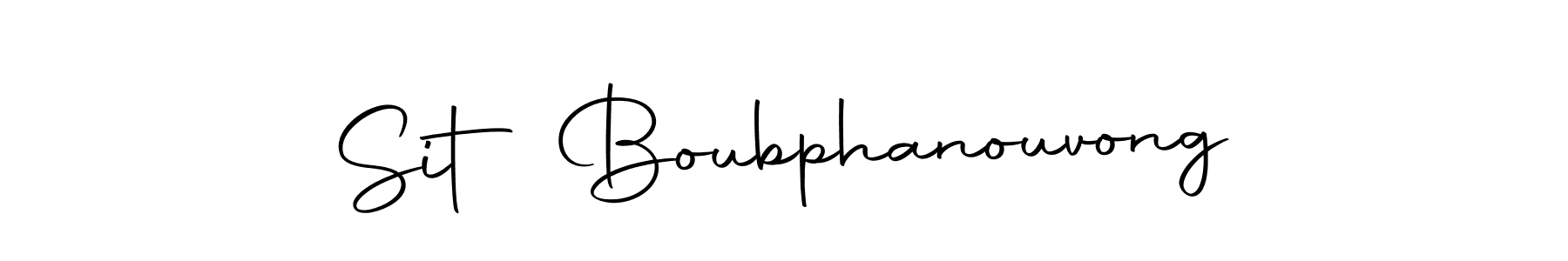 Use a signature maker to create a handwritten signature online. With this signature software, you can design (Autography-DOLnW) your own signature for name Sit Boubphanouvong. Sit Boubphanouvong signature style 10 images and pictures png