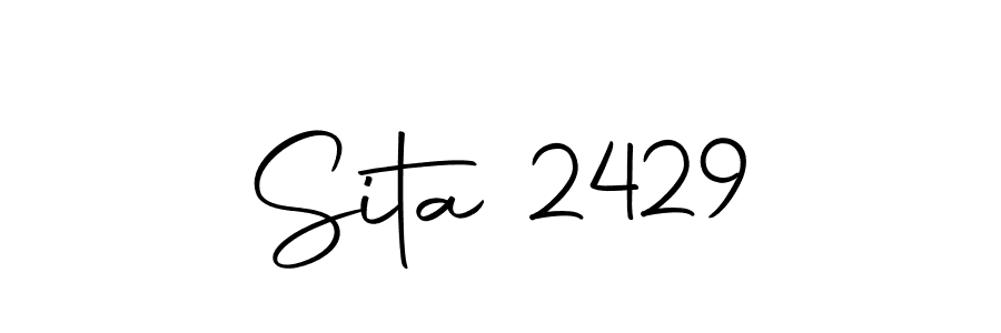 Use a signature maker to create a handwritten signature online. With this signature software, you can design (Autography-DOLnW) your own signature for name Sita 2429. Sita 2429 signature style 10 images and pictures png