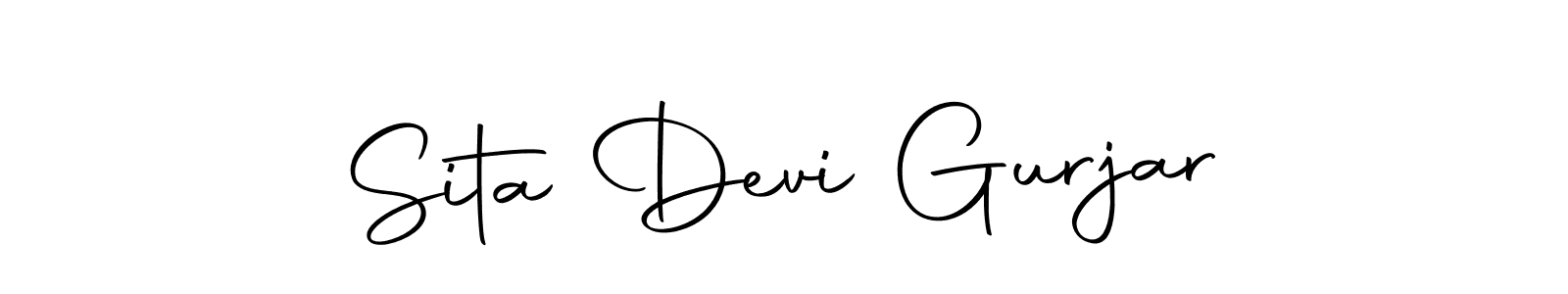 Create a beautiful signature design for name Sita Devi Gurjar. With this signature (Autography-DOLnW) fonts, you can make a handwritten signature for free. Sita Devi Gurjar signature style 10 images and pictures png