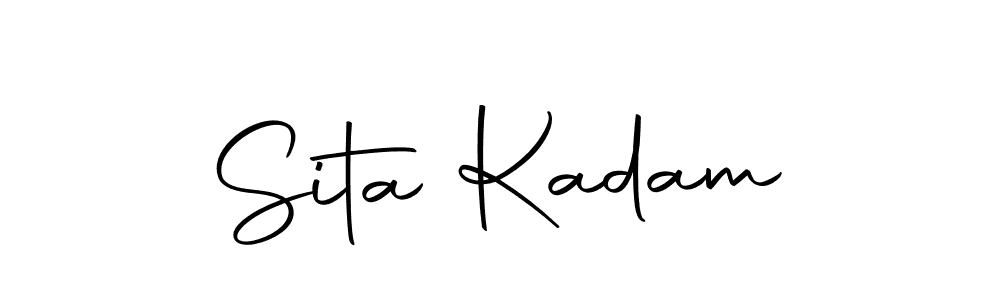 You should practise on your own different ways (Autography-DOLnW) to write your name (Sita Kadam) in signature. don't let someone else do it for you. Sita Kadam signature style 10 images and pictures png