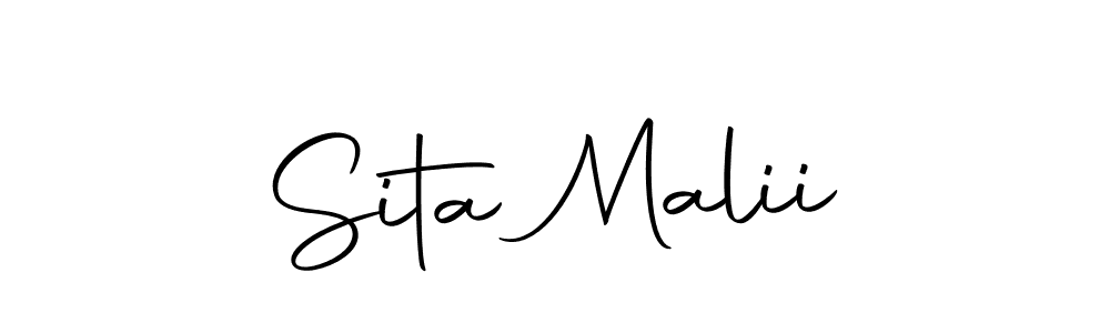 You should practise on your own different ways (Autography-DOLnW) to write your name (Sita Malii) in signature. don't let someone else do it for you. Sita Malii signature style 10 images and pictures png