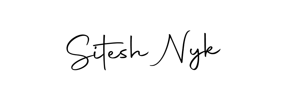 The best way (Autography-DOLnW) to make a short signature is to pick only two or three words in your name. The name Sitesh Nyk include a total of six letters. For converting this name. Sitesh Nyk signature style 10 images and pictures png