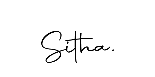 Design your own signature with our free online signature maker. With this signature software, you can create a handwritten (Autography-DOLnW) signature for name Sitha.. Sitha. signature style 10 images and pictures png